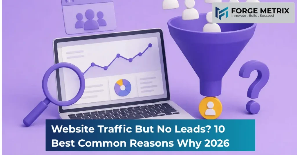 website traffic but no leads